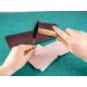BeaverCraft Burgundy and Rose Wallet Leather Crafting Kit Cyclaire Knives and Tools