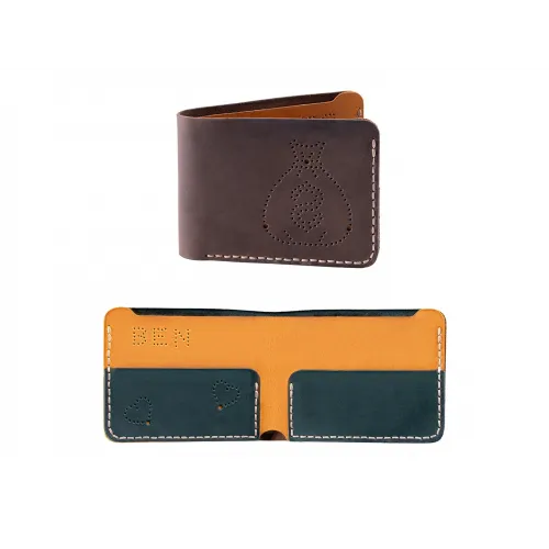 BeaverCraft Forest and Brown Wallet Leather Crafting Kit