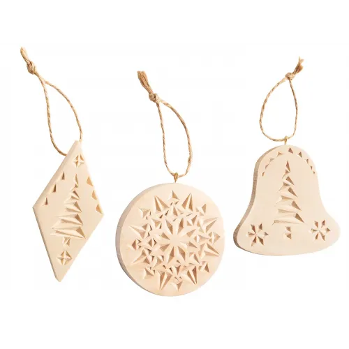 BeaverCraft Wooden Christmas Ornaments DIY Carving Kit