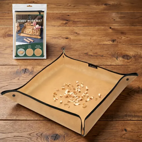 BeaverCraft Hobby Work Mat - Wood Chip Catcher for Carvings and Craft