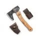 BeaverCraft AX6 Compact Long Bearded Bushcraft Hatchet – Carbon Steel Axe with Ash Wood Handle & Leather Sheath Cyclaire Knives and Tools