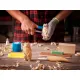 BeaverCraft DIY12 Standing Bear Wood Carving Kit – Complete Whittling Set with Pre-Cut Basswood Blank Detail Knife Wood Carving Tools Cyclaire Knives and Tools