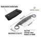 BeaverCraft DK5S Hand Forged Small Drawknife with Leather Sheath Cyclaire Knives and Tools