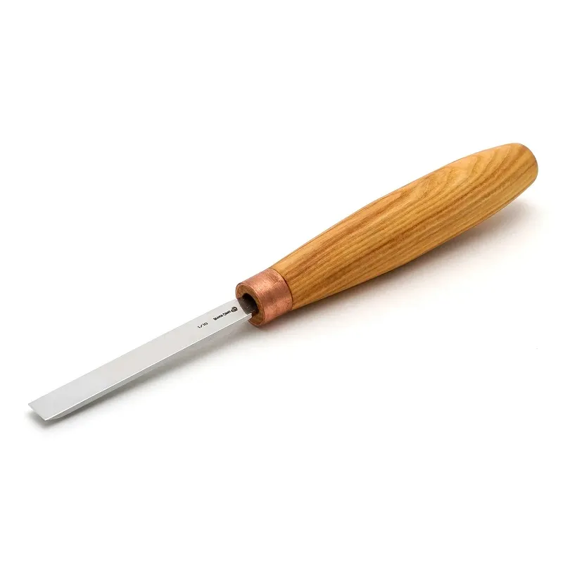 BeaverCraft K1/10 Compact Straight Flat Carbon Chisel - 10mm Single Bevel Sweep No 1 Cyclaire Knives and Tools