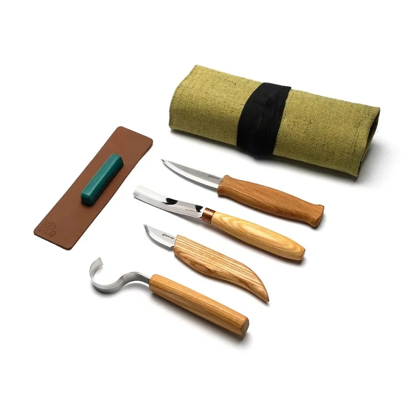 BeaverCraft S43 Spoon and Kuksa Carving Professional Set Cyclaire Knives and Tools