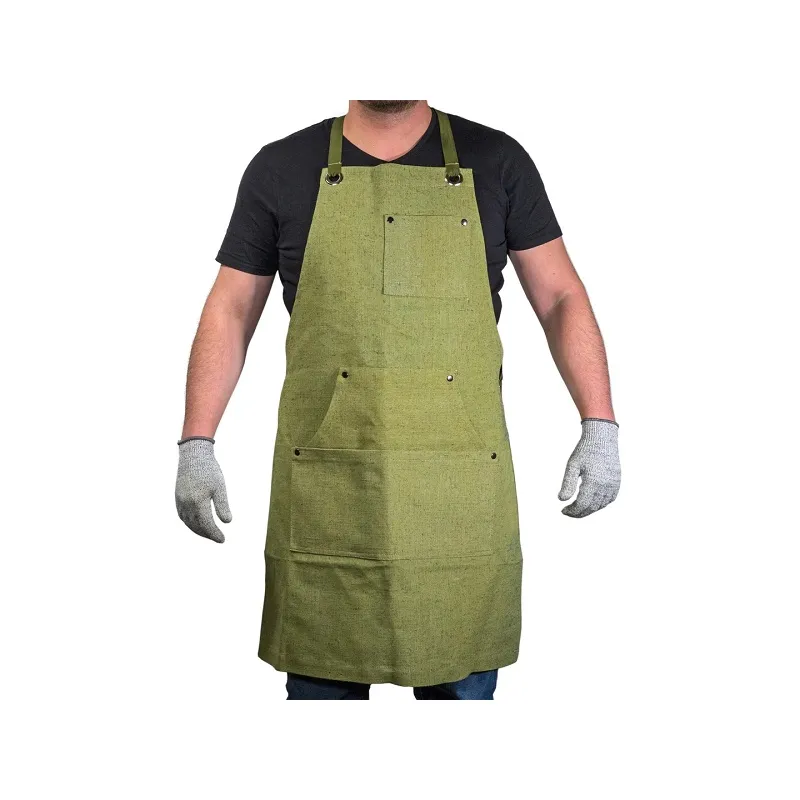 Beavercraft Adjustable Green Canvas Work Apron Cyclaire Knives and Tools