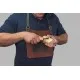 Beavercraft Adjustable Leather Carving Bib for Chest Protection Cyclaire Knives and Tools