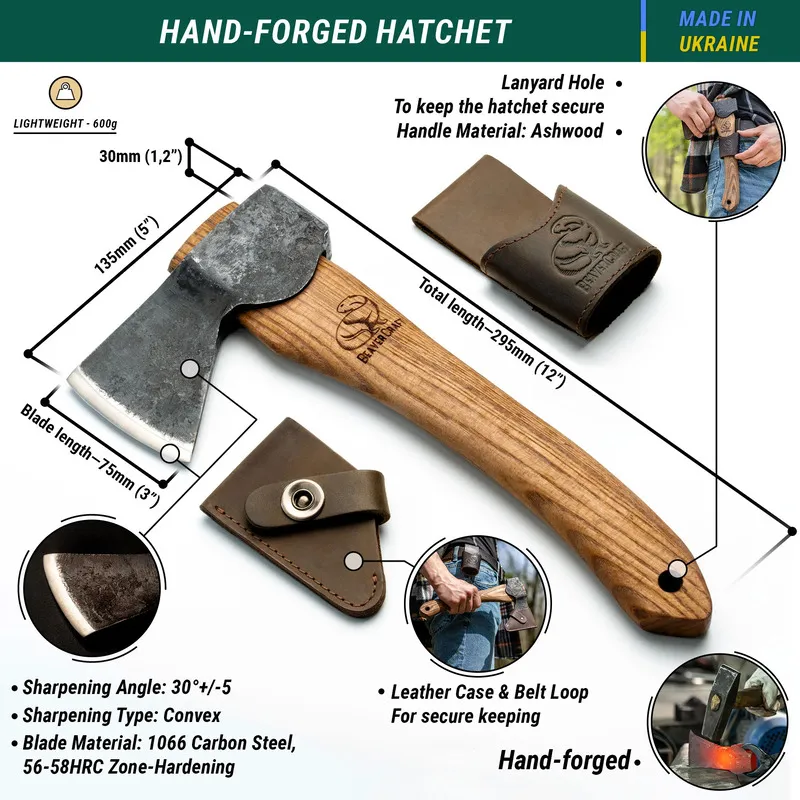 Beavercraft AX1 Wood Working Axe Cyclaire Knives and Tools