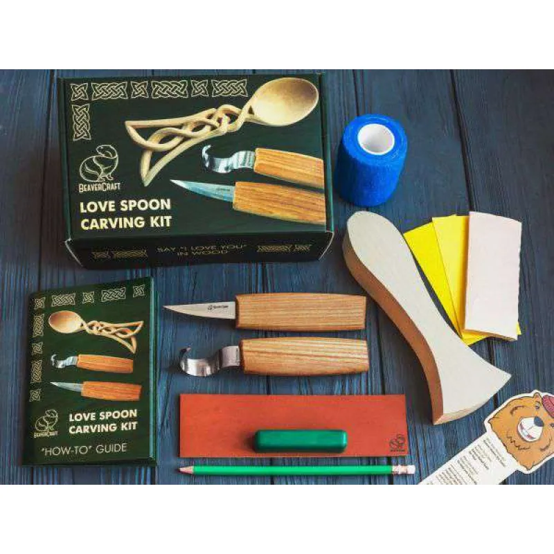 BeaverCraft DIY04 Celtic Spoon Carving Kit Cyclaire Knives and Tools