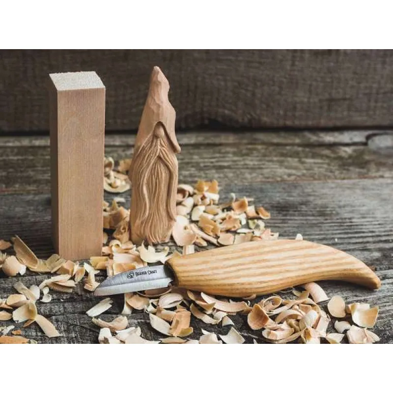 BeaverCraft DIY03 Wizard Carving Kit - Complete Starter Whittling Kit Cyclaire Knives and Tools