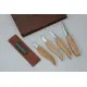 BeaverCraft S07 Gift Set - 6 Piece Starter Wood Carving Set In A Book Case Cyclaire Knives and Tools