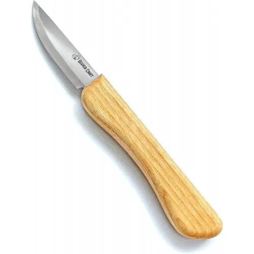 BeaverCraft C1M Small Sloyd Wood Carving Knife with Ash Handle