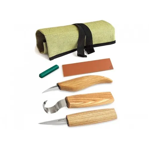 BeaverCraft S17 - 6 Piece Upgraded Spoon Wood Carving Tool Set