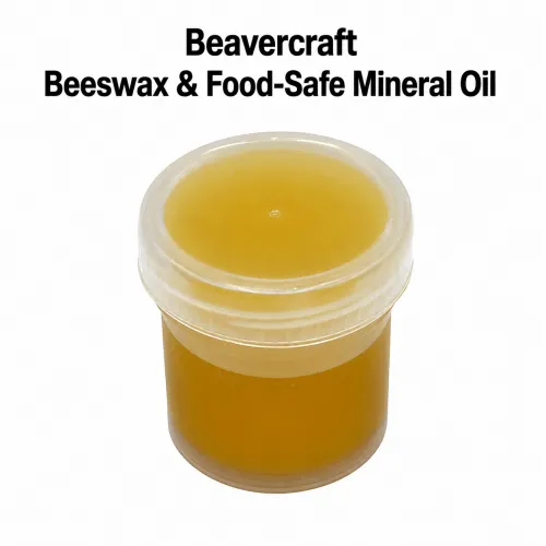 BeaverCraft Beeswax & Food-Safe Mineral Oil – Small Finishing Pot